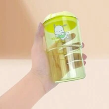 Miniso Cốc cà phê lạnh di động 500ml/16.91oz hình nhân vật Sanrio - Cốc giữ nhiệt hình hoạt hình dễ thương (1 chiếc) - Màu vàng - Xem 6