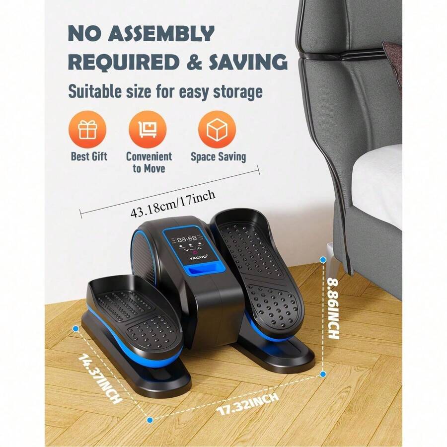 Under Desk Elliptical Machine Ellipse Leg Exerciser For Senior, 12 ...