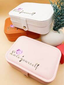 Creative PU Leather Mini Jewelry Box - Portable Jewelry Box For Rings, Pendants, Earrings, Necklaces, Bracelets - Suitable For Women & Girls - Great For Travel & Daily Use - Ideal Gift For Birthdays & Holidays