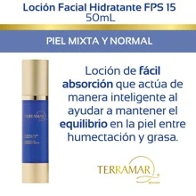 Loción Facial Hidratante Fps 15 50ml Terramar Activskin - Azul - Ver 2