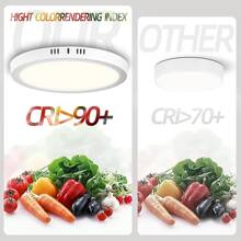 CANMEIJIA 1 件明亮高显示 LED 吸顶灯，现代风格白色吸顶灯，110V 220V LED 房间灯，强电安装，卧室装饰灯，适用于客厅、厨房、餐厅、走廊、商场 - 明裝面板燈 - 查看 9