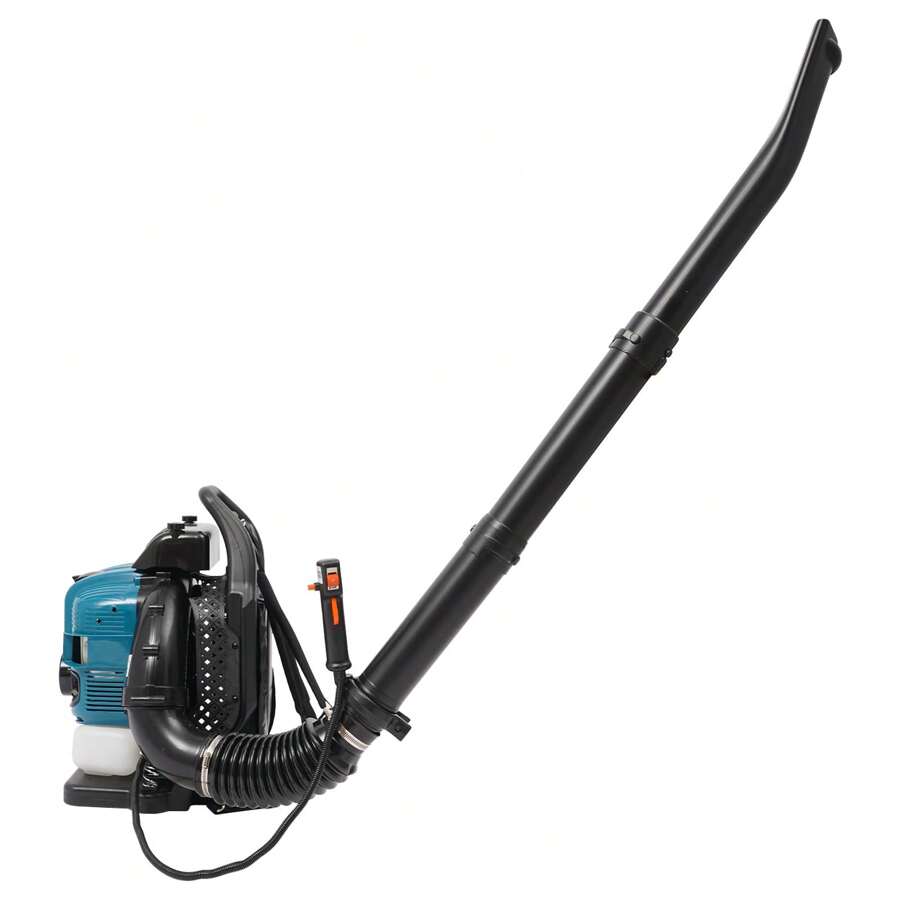 ZhdnBhnos Portable Handheld Backpack Snow Blower Machine Gasoline Powered Gas Powered Leaf Blower, Cordless 75.6cc Blower For Yard - Blue - View 1