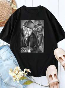 Women's UGK T-Shirt Hip Hop Tee Rap Tee Classic UGK Shirt Underground Hip Hop Apparel - Black - View 1