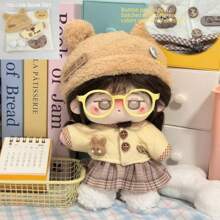 20 厘米毛绒玩偶服装娃娃男女通用连帽衫服装、生日和圣诞礼物、玩偶 - 彩色 - 查看 17