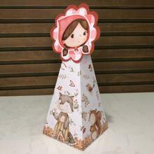 Kit 20 LITTLE RED RIDING HOOD Boxes - Boxes For Decoration And Souvenirs For Children's Birthdays - Take And Assemble - As In the Photo - View 6