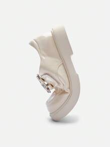 Balabala Girls' Loafers, Sweet And Artistic Spring/Fall Princess Shoes - Beige - View 6