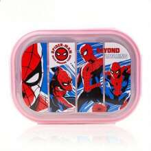Marvel Marvel Spider Man Stainless Steel Lunch Box - 3-Compartment, Portable Food Container For Travel & Camping,Anti Scald, Anti Fall And Thermal Insulation Stainless Steel Lunch Box, Large Capacity Back To School Season Tableware
