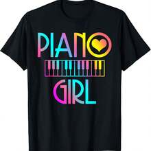 Piano Girl Musical Pianist Keyboard Cute T-Shirt