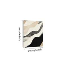 Póster de lienzo enmarcado de 1 pieza, pinturas en lienzo de arte de pared de galería neutra minimalista abstracta moderna, regalo ideal para dormitorio, sala de estar, pasillo, arte de pared, decoración de pared, decoración, decoración de habitación