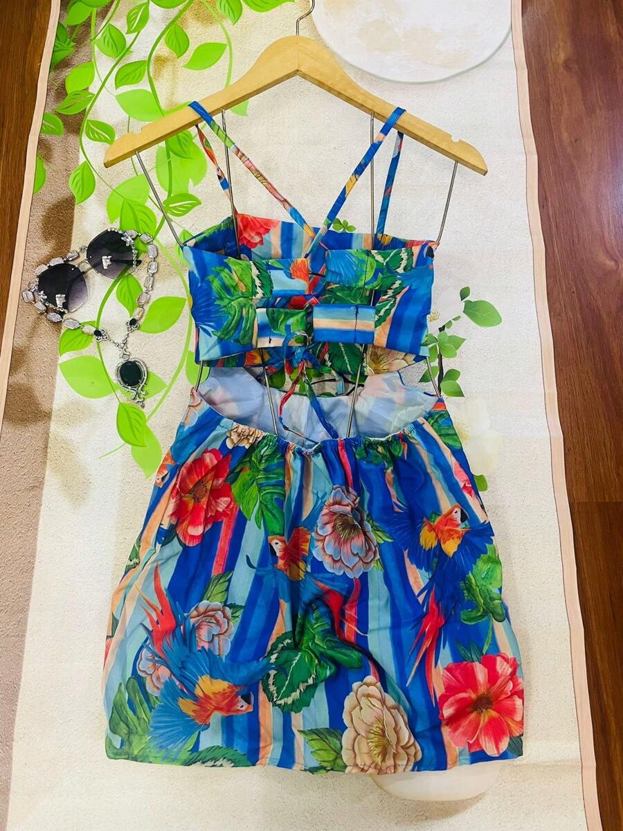 Women Dresses - Màu xanh lam - Xem 1