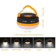 1pc Outdoor Camping Solar Rechargeable LED Bulb Light, Emergency Lamp For Home Use