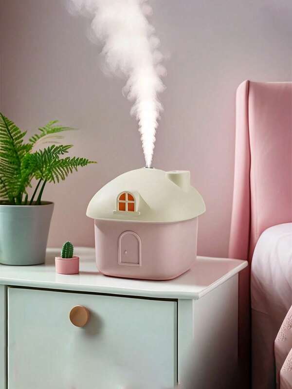 Silent Technology Humidifier With Coloured Night Light - USB Powered For Humidifier In Small Spaces, Two Modes Switching