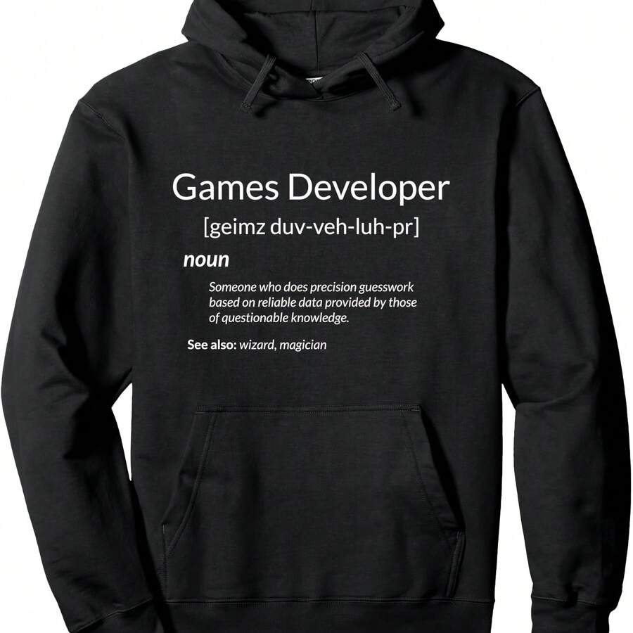 Funny Games Developer Definition Pullover Hoodie