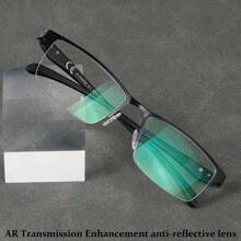 Premium Coated Lens Reading Glasses, Readers With TR90 Half Rim Frame, Lightweight Eyewear For Men And Women - White - View 6