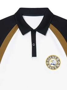 男士休闲夏季 Polo 领 T 恤 - 白色 - 查看 3