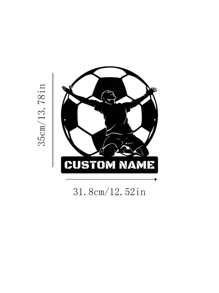 An Iron Personalized Football Player Playing Football Sign Goal Action Freeze Frame Custom Iron Wall Art Decoration Custom Holding Football Goal Victory Pose Football Player Football Lover Gift Gift Holiday Decoration Bedroom Living Room Pitch Gym Metal Sign Home Decorative Arts And Sports Lovers Suitable For Office Garden Porch Decoration Birthday And Ideal Gift Gifts Graduation