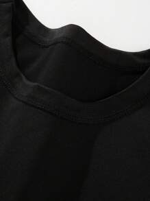 Men's 2-Piece Sports T-Shirt, Men's Functional Shirt, Quick-Drying Breathable Training Shirt, Fitness Running Shirt, Summer Casual Comfort Shirt