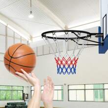 45 CM Basketball Rim Replacement Wall Mounted Basketball Hoop - Black - View 9