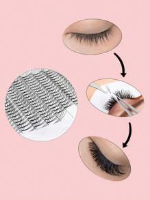 120 Clusters Premade Fans Eyelash Extensions 3D 5D 10D 20D 0.07mm Thickness D Curl 8-15mm Lash Extensions Premade Fans Pre Fanned Volume Lash Extensions D Curl By ( Mix 8-15mm)