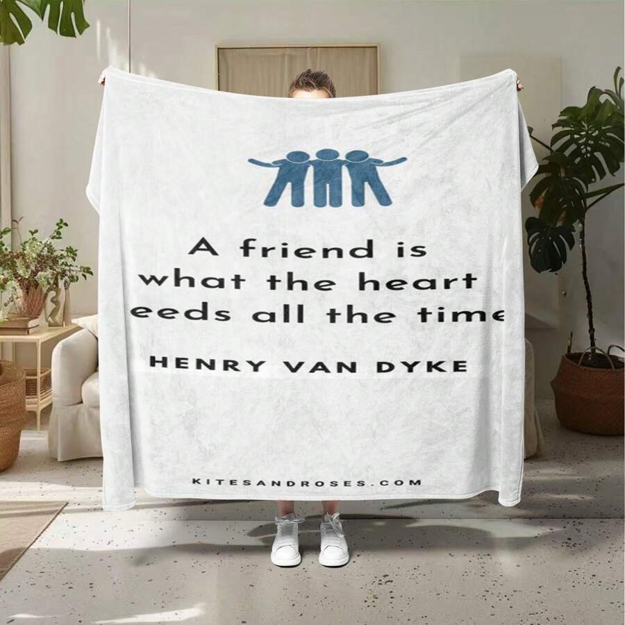 Flannel Throw Blanket, Soft And Snuggly For Sofa, Bed, Travel, And Camping, The Perfect Gift For Friends, Lovers, Or Birthdays. - 彩色 - 查看 1