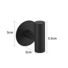 1Pc 304 Stainless Steel Self-Adhesive Keys Holder Bathroom Kitchen Wall Hanger Robe Hook Hanging Rack For Clothes Bag Hat - Multicolor - View 14