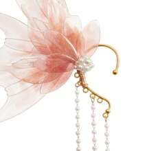 Women Fairy Ear Cuffs Beautiful Clip-On Mermaid Earrings Fashion Ear Cuffs Cosplay Accessories