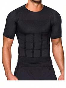 Men's Compression Top, Seamless Body Shaper, Belly Fat Burning And Weight Loss