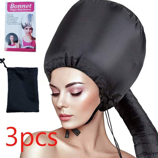 1/3 pezzi Cuffia per asciugacapelli con fascia elastica migliorata - Acconciatura, condizionamento profondo e asciugatura rapida, utilizzata per capelli secchi, donne, asciugacapelli, acconciatura, cuffia asciugacapelli sicura, cuffia asciugacapelli portatile e morbida, trattamento per capelli, accessorio per asciugacapelli, asciugacapelli a cappuccio morbido, cuffia asciugacapelli regolabile, decorazione per il bagno di casa, decorazione autunnale, ritorno a scuola