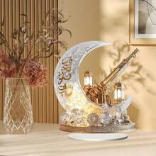 1 pièce Ornement de bureau acrylique 2D croissant et canon, convient pour la décoration de la maison, de la chambre, du bureau, du restaurant, du café et d'autres scénarios en tant que décoration artistique de bureau. Cadeau d'anniversaire idéal pour la famille et les amis