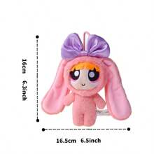 Miniso Powerpuff Girls Bunny Kostüm Plüsch Schlüsselanhänger (1 Stück) - Pink - Übersicht 8