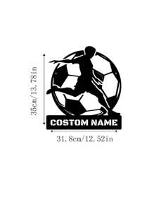 An Iron Personalized Football Player Playing Football Sign Goal Action Freeze Frame Custom Iron Wall Art Decoration Custom Holding Football Goal Victory Pose Football Player Football Lover Gift Gift Holiday Decoration Bedroom Living Room Pitch Gym Metal Sign Home Decorative Arts And Sports Lovers Suitable For Office Garden Porch Decoration Birthday And Ideal Gift Gifts Graduation