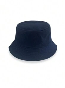 1pc Kids Solid Color Breathable Bucket Hat With Adjustable Inner Band, Versatile Design Suitable For All Seasons, Casual Daily Wear, Hiking, Traveling, Commuting, Available In Multiple Sizes And Colors