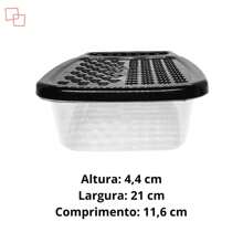 Manual Food Grater Carrot Vegetable Cheese With Plastic Kitchen Container Jar Nitron - 黑色 - 查看 4