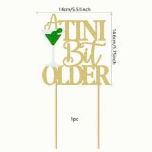 1Pc A Tini Bit Older Cake Topper Happy Birthday Cake Bunting Decor - Birthday Party Cake Decoration Supplies,For Photo Booth Props,Bachelorette Party Decoration - Multicolor - View 3