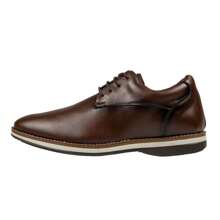 Men's Oxford Shoes Plain Modern Denver Men's Dress Shoes Party Church Graduation Work - Brandy - View 6