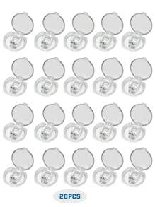 8 pièces de pince nasale magnétique anti-ronflement en silicone, un appareil de réduction du ronflement confortable pour les hommes et les femmes, livré avec un boîtier de rangement pour améliorer la qualité du sommeil, portable et adapté aux voyages en famille, et sert d'aide au soulagement du ronflement