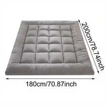Hotel Quality Mattress Topper 10cm Deep Thick Single Double King Super All Sizes - Grey - View 3