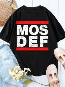 Mos Def Women's T-Shirts Stylish Comfortable Graphic Tees - Black - View 1