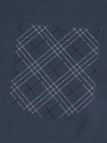 2pcs Men's Lightweight Summer Sleepwear Set, Short Sleeve Top And Pants, 2pc Men's Plaid Summer Lounge Set - Dark Grey - View 5