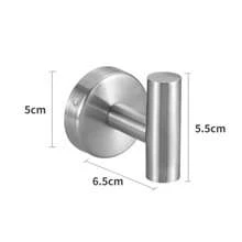 1Pc 304 Stainless Steel Self-Adhesive Keys Holder Bathroom Kitchen Wall Hanger Robe Hook Hanging Rack For Clothes Bag Hat - Multicolor - View 12