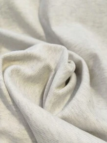 女士灰色字母印花休闲短袖 T 恤，夏季 - 淺灰色 - 查看 8