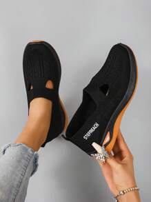 2025秋季新款女士休闲运动鞋网眼运动鞋透气舒适镂空时尚轻便柔软 - 橘色 - 查看 7