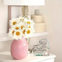 1pc, Acrylic Decoration,Sunflower Friendship Plaque For Women - Perfect Bestie, Sister, Birthday, Thank You Gift