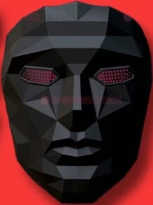 Máscara Juego Del Calamar Líder - Negro - Ver 3