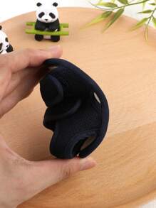 1 双婴幼儿网眼钩环设计平底凉鞋和拖鞋，适合 0-1 岁儿童，适合春季、夏季和秋季 - 藏蓝色 - 查看 7