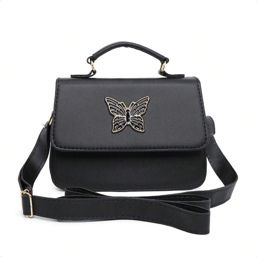 Women's Children's Hand And Crossbody Blogger Bag - màu đen - Xem 1