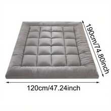 Hotel Quality Mattress Topper 10cm Deep Thick Single Double King Super All Sizes - Grey - View 6