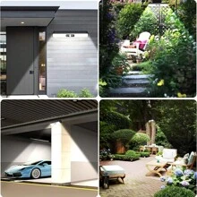 Solar Flood Light Motion Sensor, 500LM Bright 3 Lighting Modes Solar Wall Light Cordless, Dusk To Dawn Modern Wall Sconce Solar Step Light Outdoor For Patio Backyard Driveway