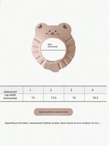 Yellow Baby & Toddler Ear Protection Shower Cap With Adjustable Strap, Cartoon Tiger Waterproof Bathing Cap For Kids - Yellow Tiger - View 11