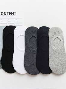 4 Pairs Men's Short Socks, Low-Cut Invisible Socks, Breathable & Moisture-Wicking, Anti-Odor, Designed For Sports, Casual, Home & Business, Suitable For All Seasons